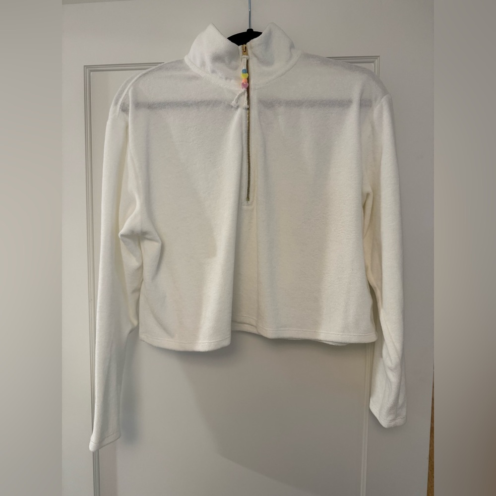 Stoney Clover Lane by Target White Women's Quarter-Zip Top